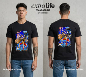 Mar de los Piratas | El Payaso del Mar #03224 - Playera Standard Fit | Deep Black - Foto en modelo