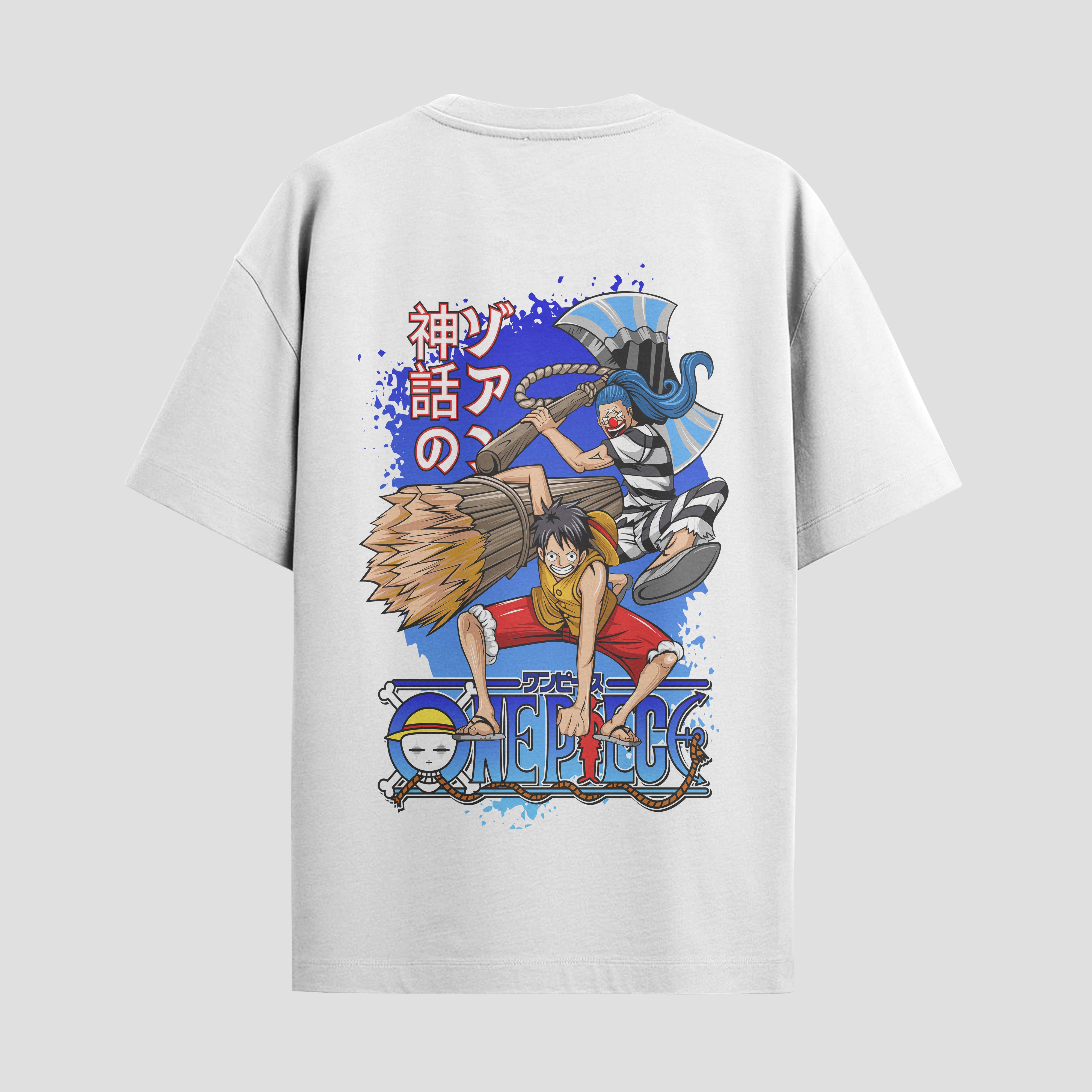 Playera urbana de anime y gaming ExtraLife MX, corte Standard Fit unisex ligero y transpirable en color Deep Black y Pure White, ropa de uso diario para gym y casual.