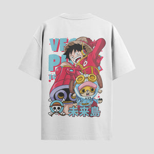 Playera urbana de anime y gaming ExtraLife MX, corte Standard Fit unisex ligero y transpirable en color Deep Black y Pure White, ropa de uso diario para gym y casual.