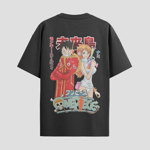 Playera urbana de anime y gaming ExtraLife MX, corte Standard Fit unisex ligero y transpirable en color Deep Black y Pure White, ropa de uso diario para gym y casual.