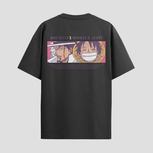Playera urbana de anime y gaming ExtraLife MX, corte Standard Fit unisex ligero y transpirable en color Deep Black y Pure White, ropa de uso diario para gym y casual.