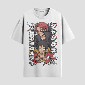 Playera urbana de anime y gaming ExtraLife MX, corte Standard Fit unisex ligero y transpirable en color Deep Black y Pure White, ropa de uso diario para gym y casual.