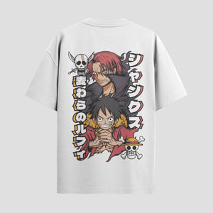 Playera urbana de anime y gaming ExtraLife MX, corte Standard Fit unisex ligero y transpirable en color Deep Black y Pure White, ropa de uso diario para gym y casual.