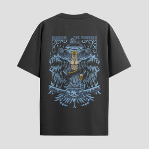 Playera urbana de anime y gaming ExtraLife MX, corte Standard Fit unisex ligero y transpirable en color Deep Black y Pure White, ropa de uso diario para gym y casual.