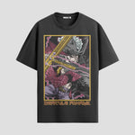 Playera urbana de anime y gaming ExtraLife MX, corte Standard Fit unisex ligero y transpirable en color Deep Black y Pure White, ropa de uso diario para gym y casual.