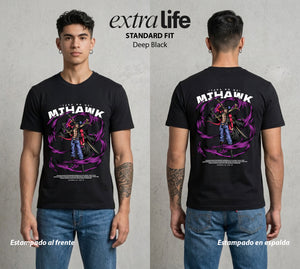 Mar de los Piratas | El Espadachin Mas Fuerte #03256 - Playera Standard Fit | Deep Black - Foto en modelo