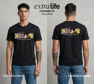 Mar de los Piratas | Capitan de Goma #03257 - Playera Standard Fit | Deep Black - Foto en modelo