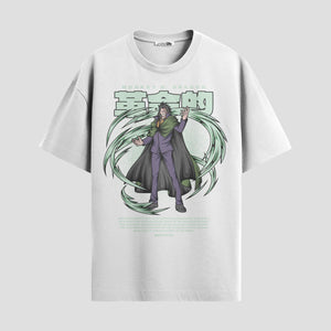 Playera urbana de anime y gaming ExtraLife MX, corte Standard Fit unisex ligero y transpirable en color Deep Black y Pure White, ropa de uso diario para gym y casual.