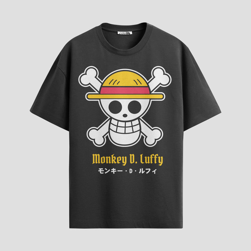 Playera urbana de anime y gaming ExtraLife MX, corte Standard Fit unisex ligero y transpirable en color Deep Black y Pure White, ropa de uso diario para gym y casual.