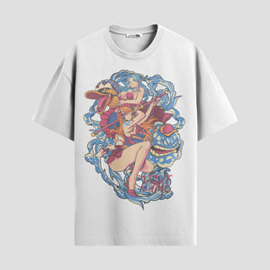 Playera urbana de anime y gaming ExtraLife MX, corte Standard Fit unisex ligero y transpirable en color Deep Black y Pure White, ropa de uso diario para gym y casual.