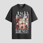 Playera urbana de anime y gaming ExtraLife MX, corte Standard Fit unisex ligero y transpirable en color Deep Black y Pure White, ropa de uso diario para gym y casual.
