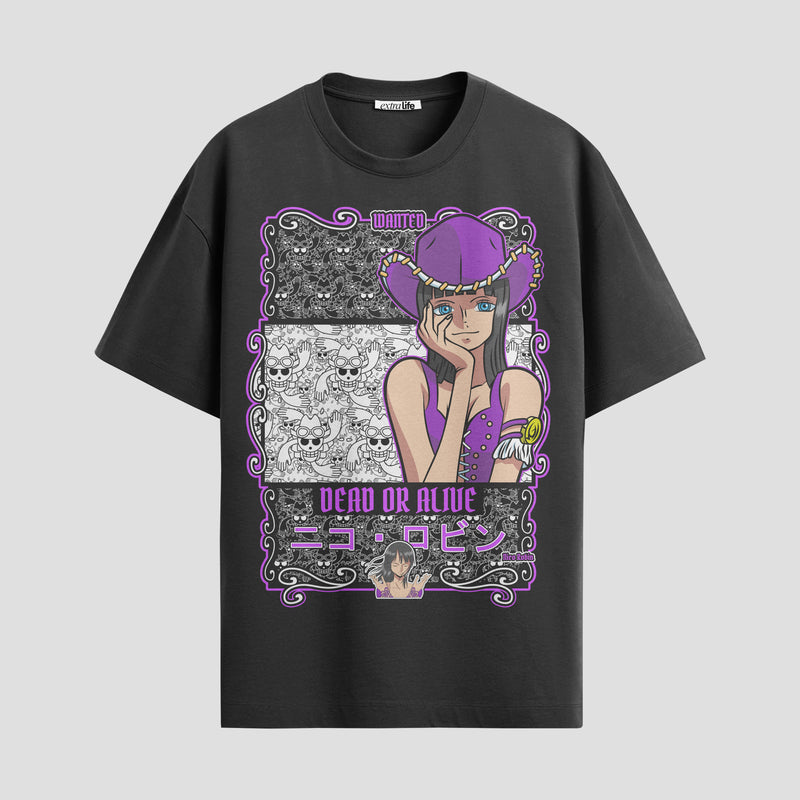 Playera urbana de anime y gaming ExtraLife MX, corte Standard Fit unisex ligero y transpirable en color Deep Black y Pure White, ropa de uso diario para gym y casual.