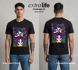 Mar de los Piratas | Brazos del Poneglyph #03284 - Playera Standard Fit | Deep Black - Foto en modelo
