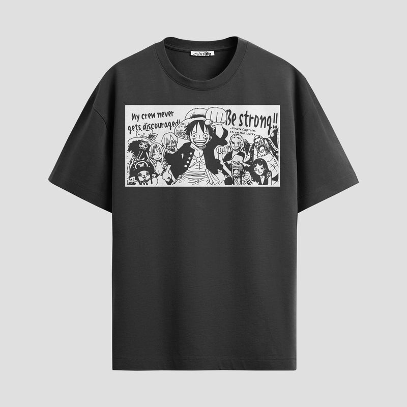 Playera urbana de anime y gaming ExtraLife MX, corte Standard Fit unisex ligero y transpirable en color Deep Black y Pure White, ropa de uso diario para gym y casual.