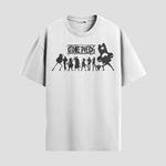 Playera urbana de anime y gaming ExtraLife MX, corte Standard Fit unisex ligero y transpirable en color Deep Black y Pure White, ropa de uso diario para gym y casual.