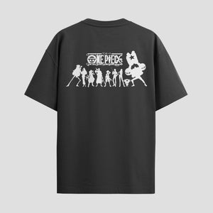 Playera urbana de anime y gaming ExtraLife MX, corte Standard Fit unisex ligero y transpirable en color Deep Black y Pure White, ropa de uso diario para gym y casual.