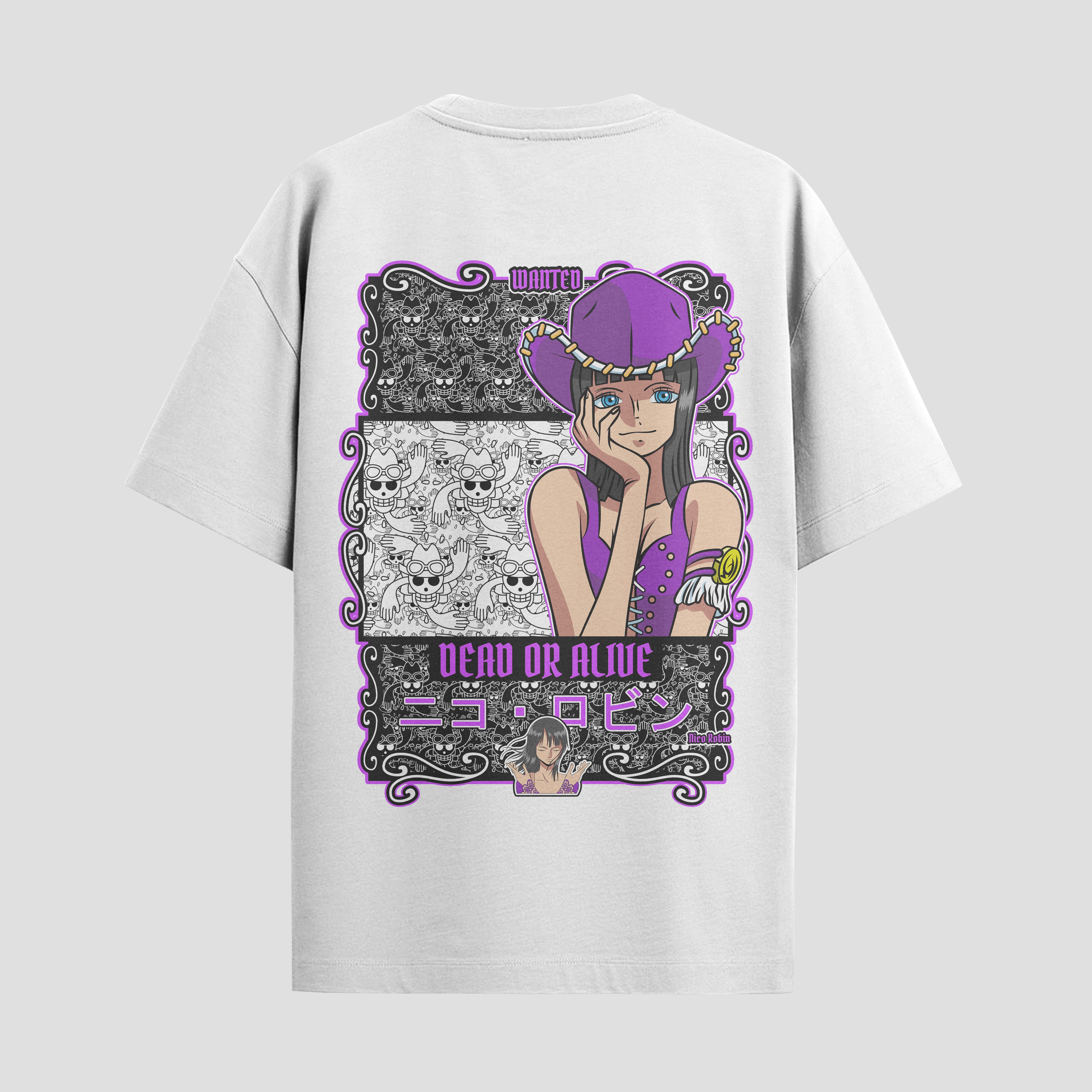 Playera urbana de anime y gaming ExtraLife MX, corte Standard Fit unisex ligero y transpirable en color Deep Black y Pure White, ropa de uso diario para gym y casual.