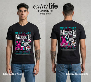 Mar de los Piratas | La Historiadora #03295 - Playera Standard Fit | Deep Black - Foto en modelo