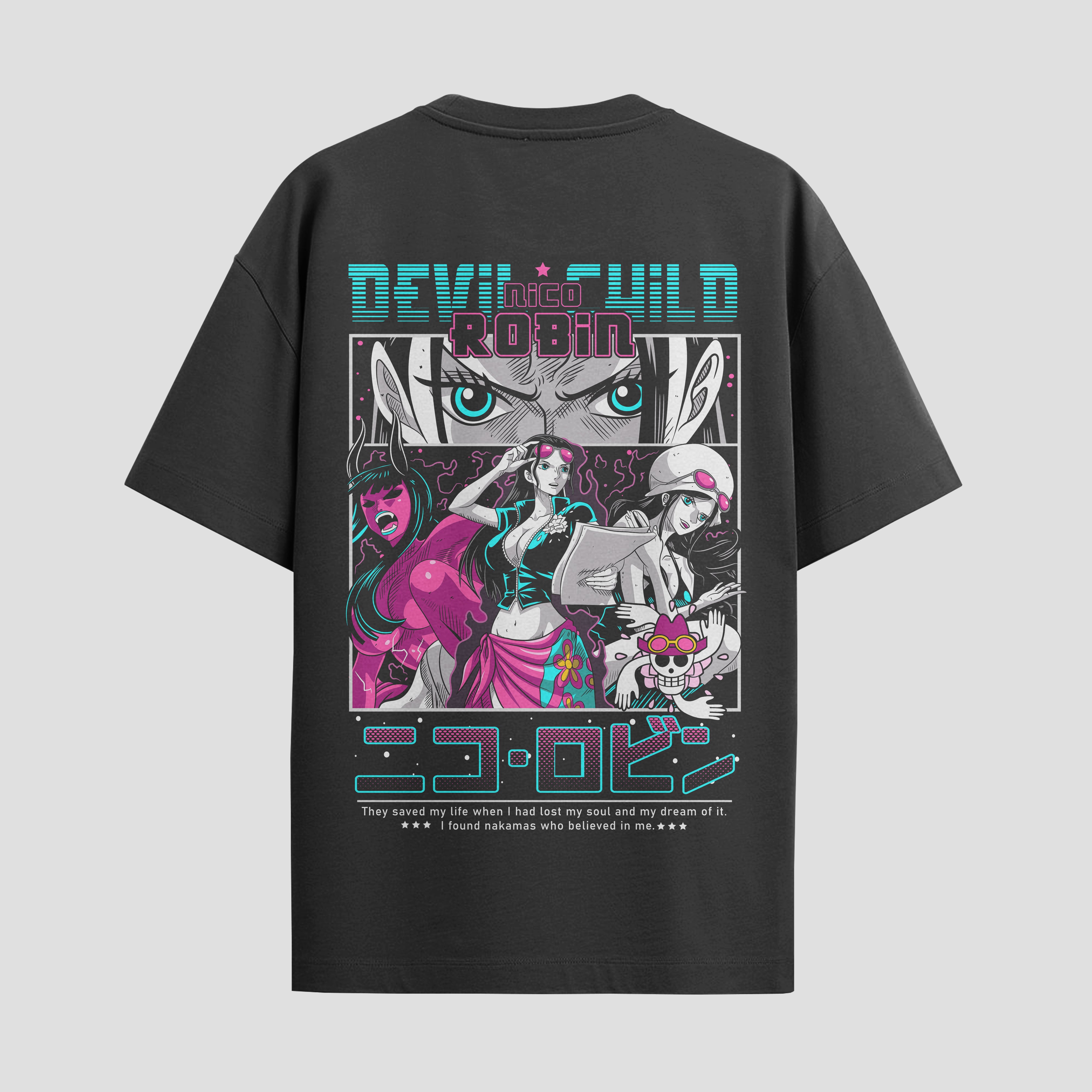 Playera urbana de anime y gaming ExtraLife MX, corte Standard Fit unisex ligero y transpirable en color Deep Black y Pure White, ropa de uso diario para gym y casual.