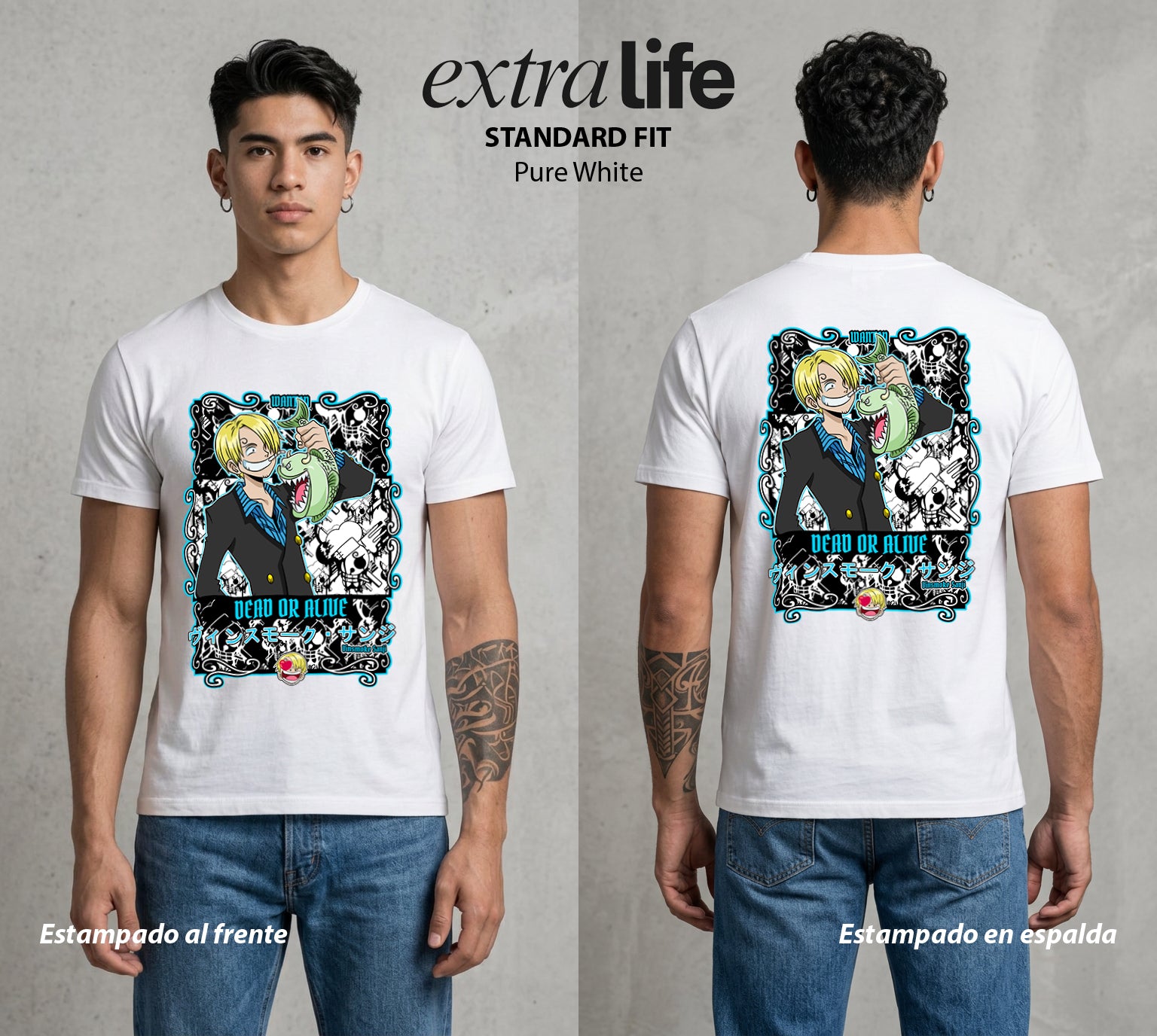 Mar de los Piratas | El Chef del Barco #03304 - Playera Standard Fit | Pure White - Foto en modelo
