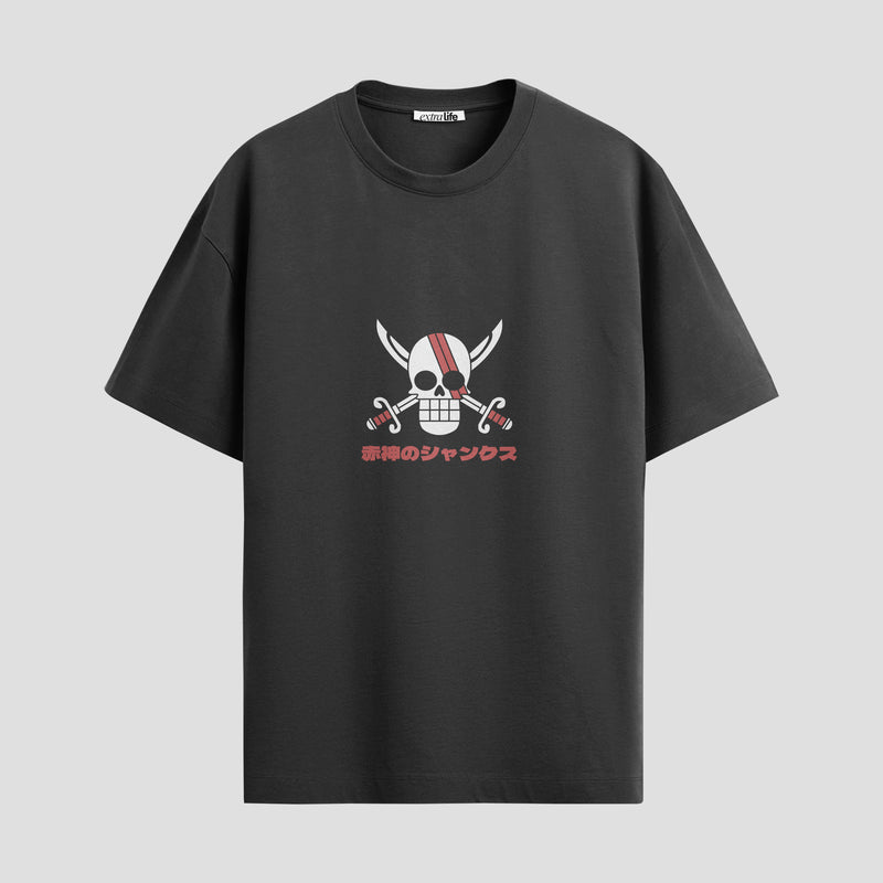 Playera urbana de anime y gaming ExtraLife MX, corte Standard Fit unisex ligero y transpirable en color Deep Black y Pure White, ropa de uso diario para gym y casual.