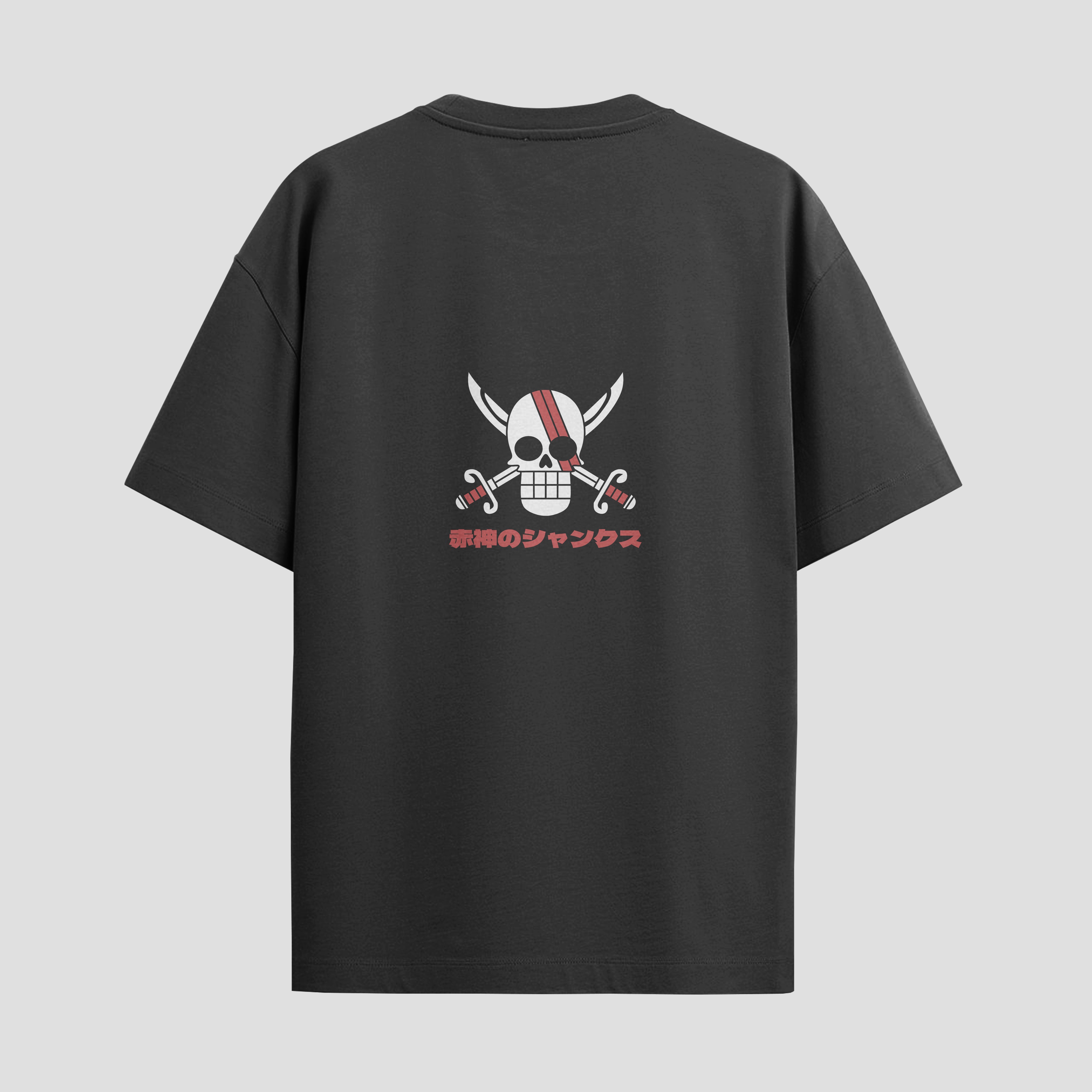 Playera urbana de anime y gaming ExtraLife MX, corte Standard Fit unisex ligero y transpirable en color Deep Black y Pure White, ropa de uso diario para gym y casual.