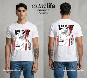 Mar de los Piratas | La Leyenda del Mar #03314 - Playera Standard Fit | Pure White - Foto en modelo