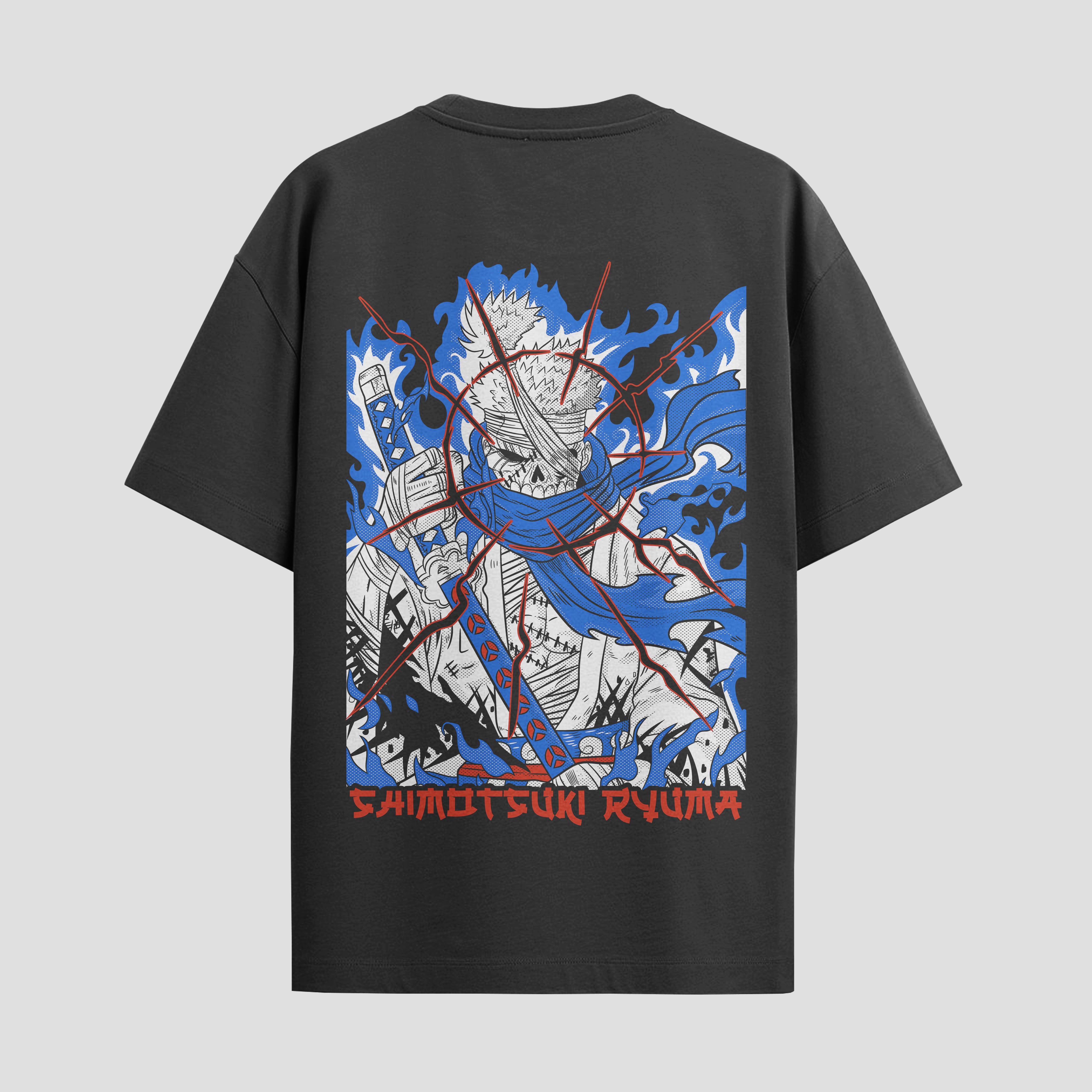 Playera urbana de anime y gaming ExtraLife MX, corte Standard Fit unisex ligero y transpirable en color Deep Black y Pure White, ropa de uso diario para gym y casual.