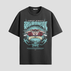 Playera urbana de anime y gaming ExtraLife MX, corte Standard Fit unisex ligero y transpirable en color Deep Black y Pure White, ropa de uso diario para gym y casual.