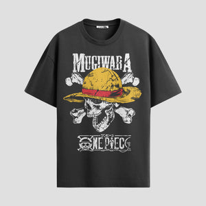 Playera urbana de anime y gaming ExtraLife MX, corte Standard Fit unisex ligero y transpirable en color Deep Black y Pure White, ropa de uso diario para gym y casual.