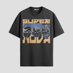 Playera urbana de anime y gaming ExtraLife MX, corte Standard Fit unisex ligero y transpirable en color Deep Black y Pure White, ropa de uso diario para gym y casual.