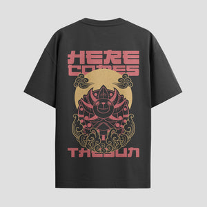 Playera urbana de anime y gaming ExtraLife MX, corte Standard Fit unisex ligero y transpirable en color Deep Black y Pure White, ropa de uso diario para gym y casual.