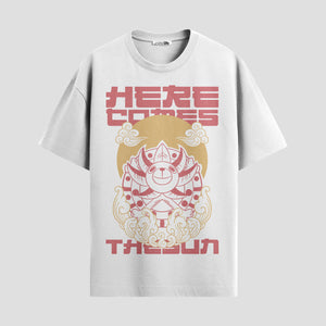 Playera urbana de anime y gaming ExtraLife MX, corte Standard Fit unisex ligero y transpirable en color Deep Black y Pure White, ropa de uso diario para gym y casual.