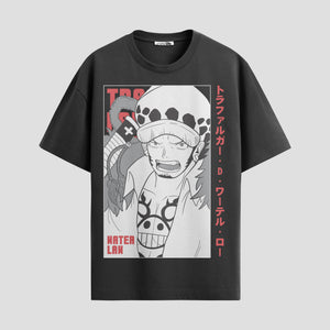Playera urbana de anime y gaming ExtraLife MX, corte Standard Fit unisex ligero y transpirable en color Deep Black y Pure White, ropa de uso diario para gym y casual.