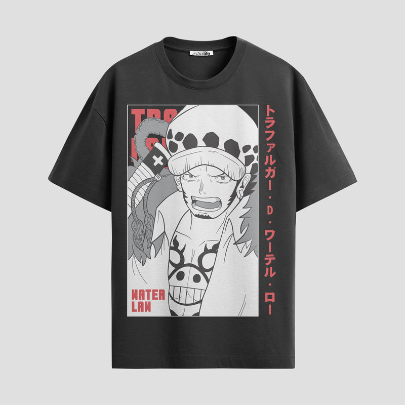 Playera urbana de anime y gaming ExtraLife MX, corte Standard Fit unisex ligero y transpirable en color Deep Black y Pure White, ropa de uso diario para gym y casual.