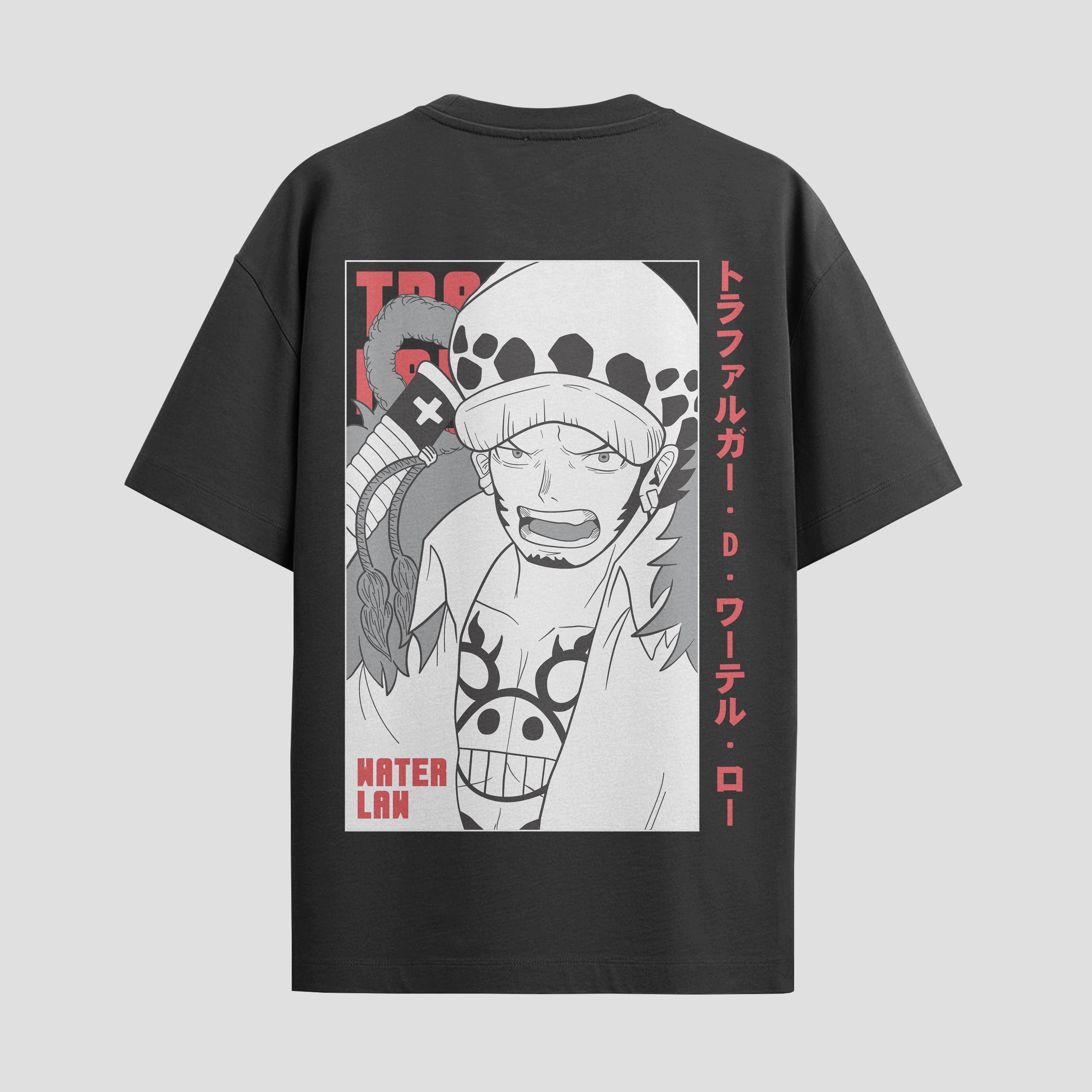 Playera urbana de anime y gaming ExtraLife MX, corte Standard Fit unisex ligero y transpirable en color Deep Black y Pure White, ropa de uso diario para gym y casual.