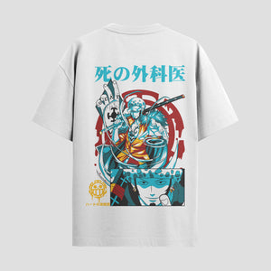 Playera urbana de anime y gaming ExtraLife MX, corte Standard Fit unisex ligero y transpirable en color Deep Black y Pure White, ropa de uso diario para gym y casual.