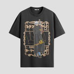 Playera urbana de anime y gaming ExtraLife MX, corte Standard Fit unisex ligero y transpirable en color Deep Black y Pure White, ropa de uso diario para gym y casual.