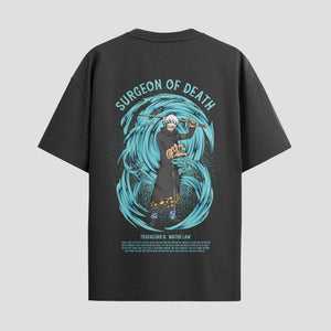 Playera urbana de anime y gaming ExtraLife MX, corte Standard Fit unisex ligero y transpirable en color Deep Black y Pure White, ropa de uso diario para gym y casual.