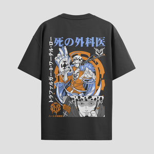 Playera urbana de anime y gaming ExtraLife MX, corte Standard Fit unisex ligero y transpirable en color Deep Black y Pure White, ropa de uso diario para gym y casual.