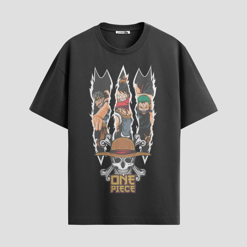Playera urbana de anime y gaming ExtraLife MX, corte Standard Fit unisex ligero y transpirable en color Deep Black y Pure White, ropa de uso diario para gym y casual.