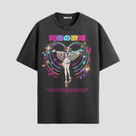 Playera urbana de anime y gaming ExtraLife MX, corte Standard Fit unisex ligero y transpirable en color Deep Black y Pure White, ropa de uso diario para gym y casual.