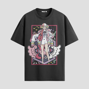 Playera urbana de anime y gaming ExtraLife MX, corte Standard Fit unisex ligero y transpirable en color Deep Black y Pure White, ropa de uso diario para gym y casual.
