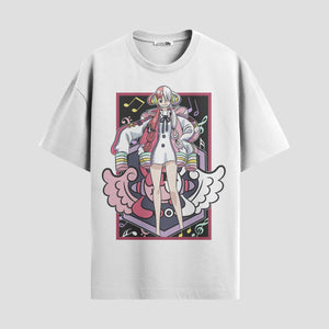 Playera urbana de anime y gaming ExtraLife MX, corte Standard Fit unisex ligero y transpirable en color Deep Black y Pure White, ropa de uso diario para gym y casual.
