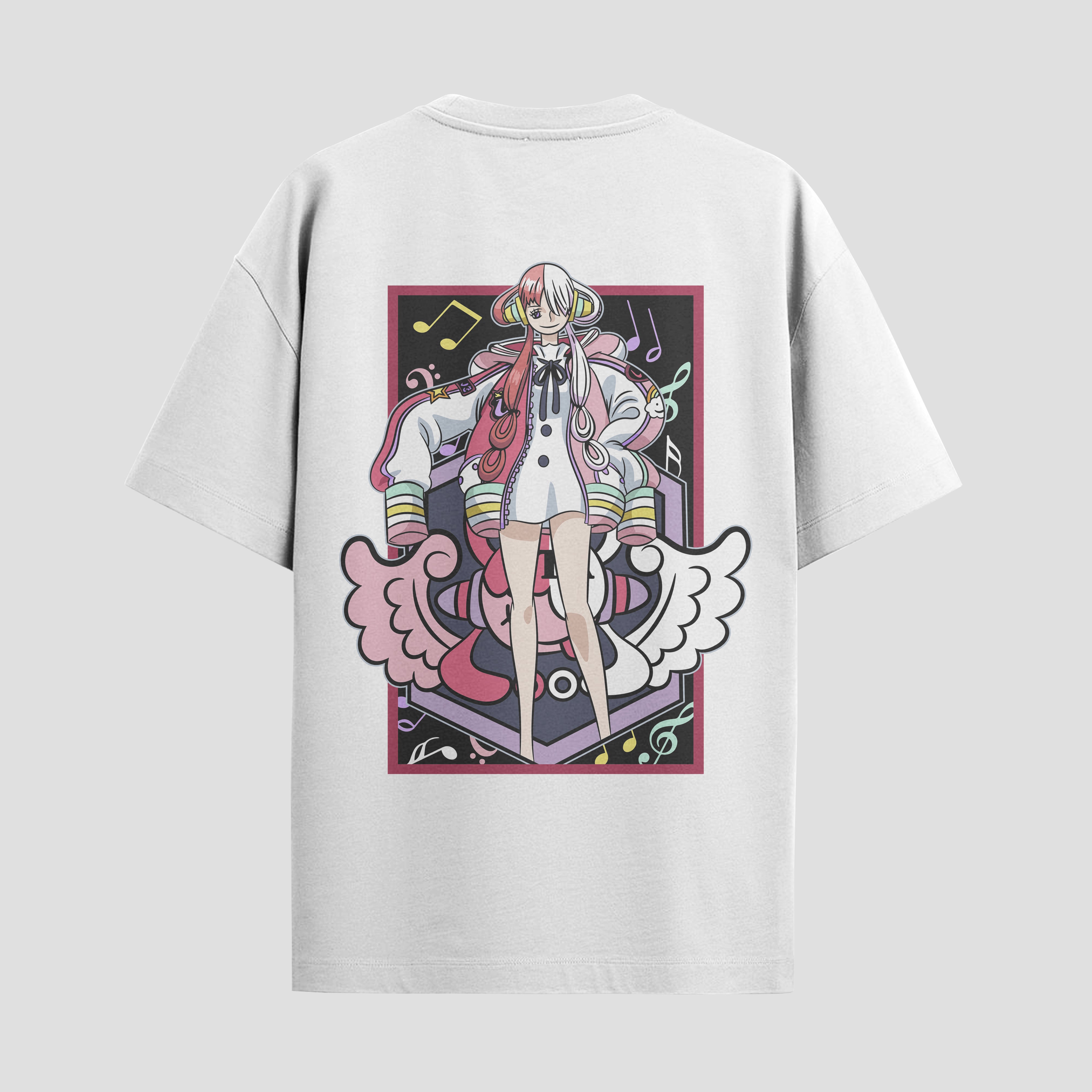 Playera urbana de anime y gaming ExtraLife MX, corte Standard Fit unisex ligero y transpirable en color Deep Black y Pure White, ropa de uso diario para gym y casual.