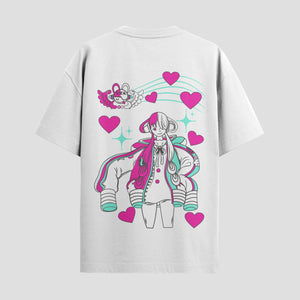 Playera urbana de anime y gaming ExtraLife MX, corte Standard Fit unisex ligero y transpirable en color Deep Black y Pure White, ropa de uso diario para gym y casual.