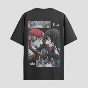 Playera urbana de anime y gaming ExtraLife MX, corte Standard Fit unisex ligero y transpirable en color Deep Black y Pure White, ropa de uso diario para gym y casual.