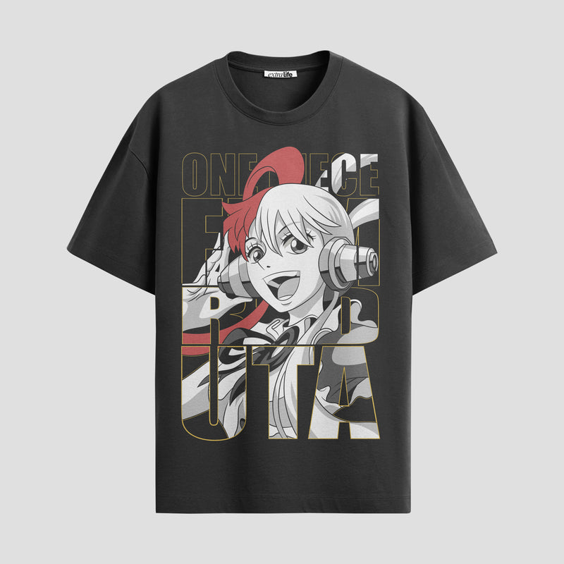 Playera urbana de anime y gaming ExtraLife MX, corte Standard Fit unisex ligero y transpirable en color Deep Black y Pure White, ropa de uso diario para gym y casual.