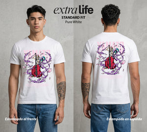 Mar de los Piratas | Libertad del Wano #03372 - Playera Standard Fit | Pure White - Foto en modelo