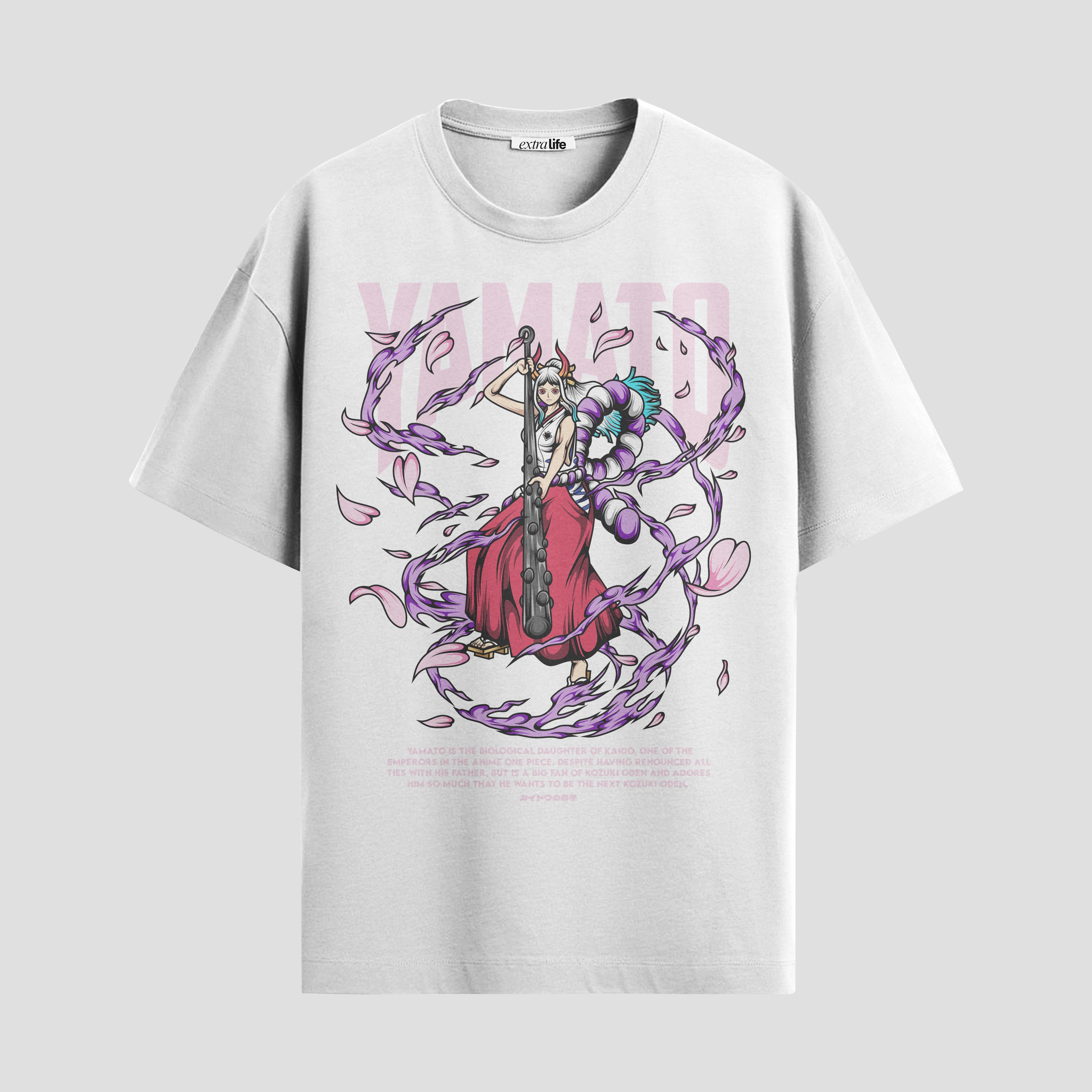 Playera urbana de anime y gaming ExtraLife MX, corte Standard Fit unisex ligero y transpirable en color Deep Black y Pure White, ropa de uso diario para gym y casual.
